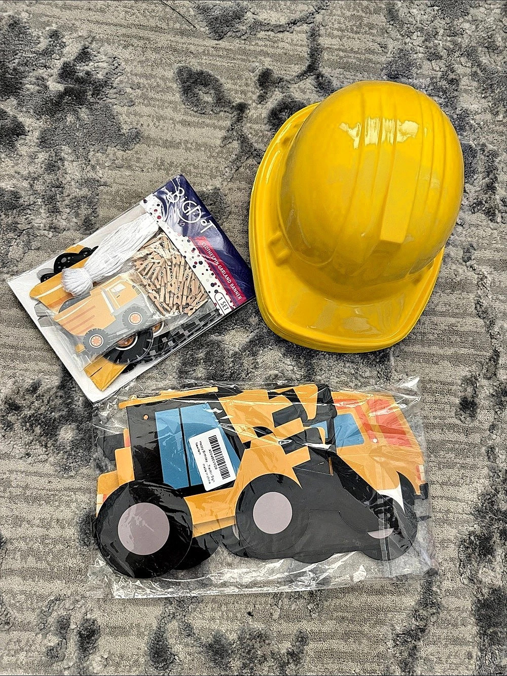 Construction Birthday Party Decorations Yellow